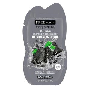 Freeman Polishing Gel Face Mask+ Scrub Charcoal + Black Sugar